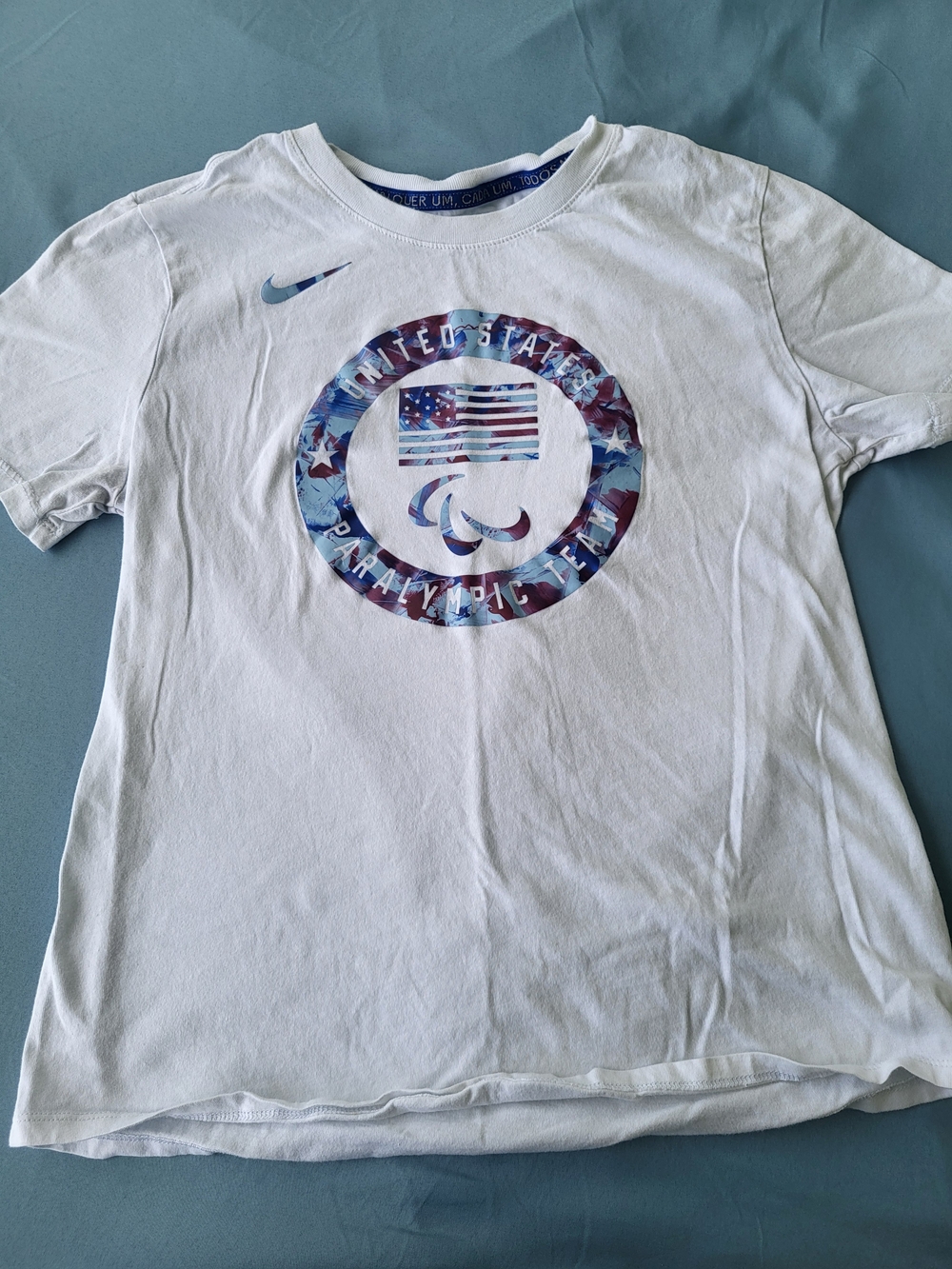 Nike Womens White United States Paralympic Team Graphic Tee